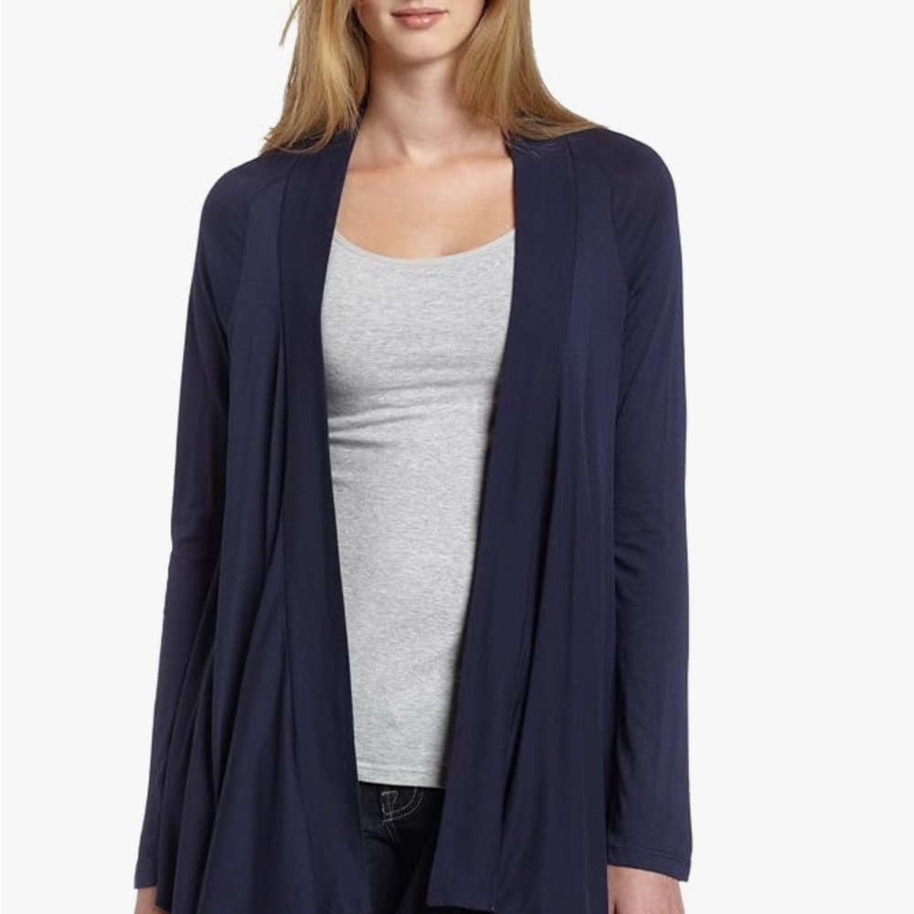 Splendid Navy Open Front Cardigan